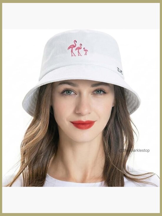 Cotton Bucket Hat Packable Sun Cap for Beach Travel Commute main image 7